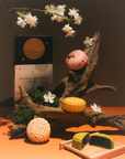Qi-Cha Moonlit Indulgence Gift Tin (4 Mooncakes + 12 Tea Sachets)
