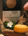 Qi-Cha Moonlit Indulgence Gift Tin (4 Mooncakes + 12 Tea Sachets)