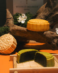 Qi-Cha Moonlit Indulgence Gift Tin (4 Mooncakes + 12 Tea Sachets)
