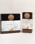 Qi-Cha Moonlit Indulgence Gift Tin (4 Mooncakes + 12 Tea Sachets)