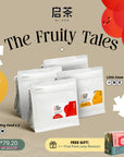 The Fruity Tales Bundle - Complexion, Hair Radiance & Lung-Nourishing Throat Care Tea Bundle (Caffeine-Free)